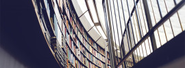 Books in a library