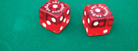 Rolling snake eyes on dice