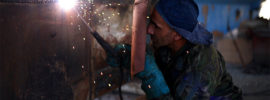 Welder working